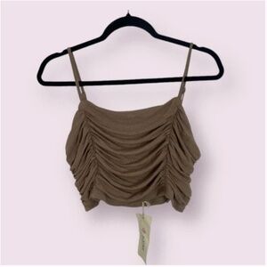 Draped Trendy Chic Girly Tik Hipster Hippie Boho Modern Party Crop Top Blouse